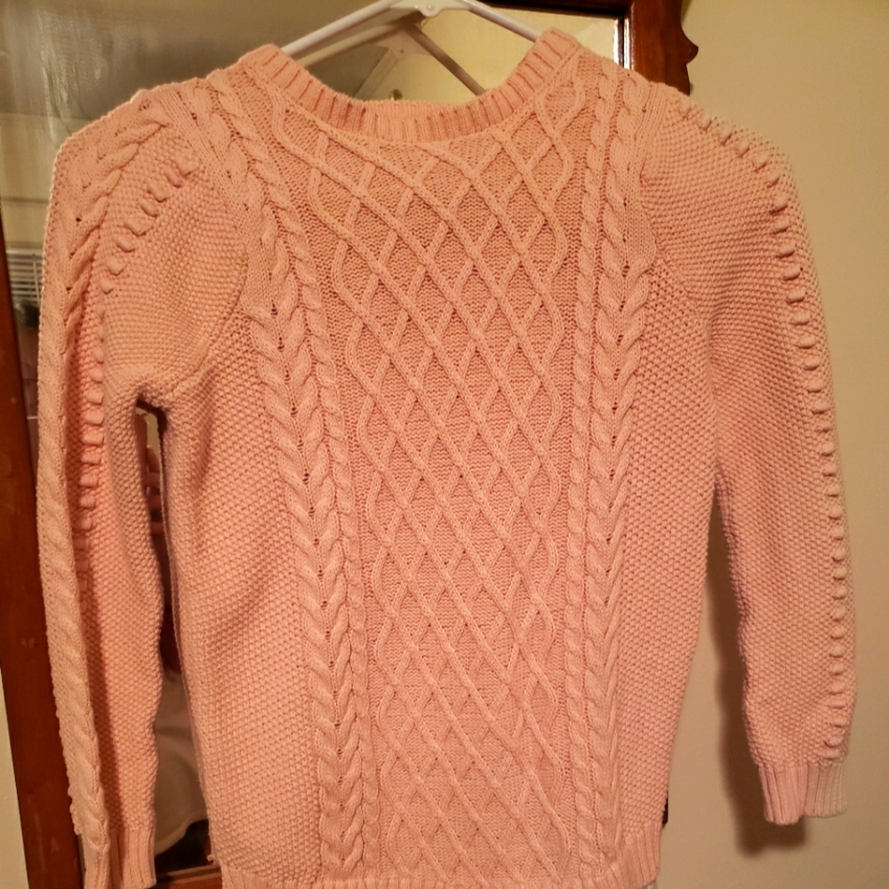 Sweater dress top with lacing on bottom